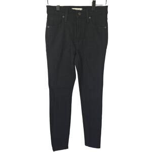 Madewell 9" High Rise Skinny Jeans Black Size 26 | Stretch Denim Classic Fit